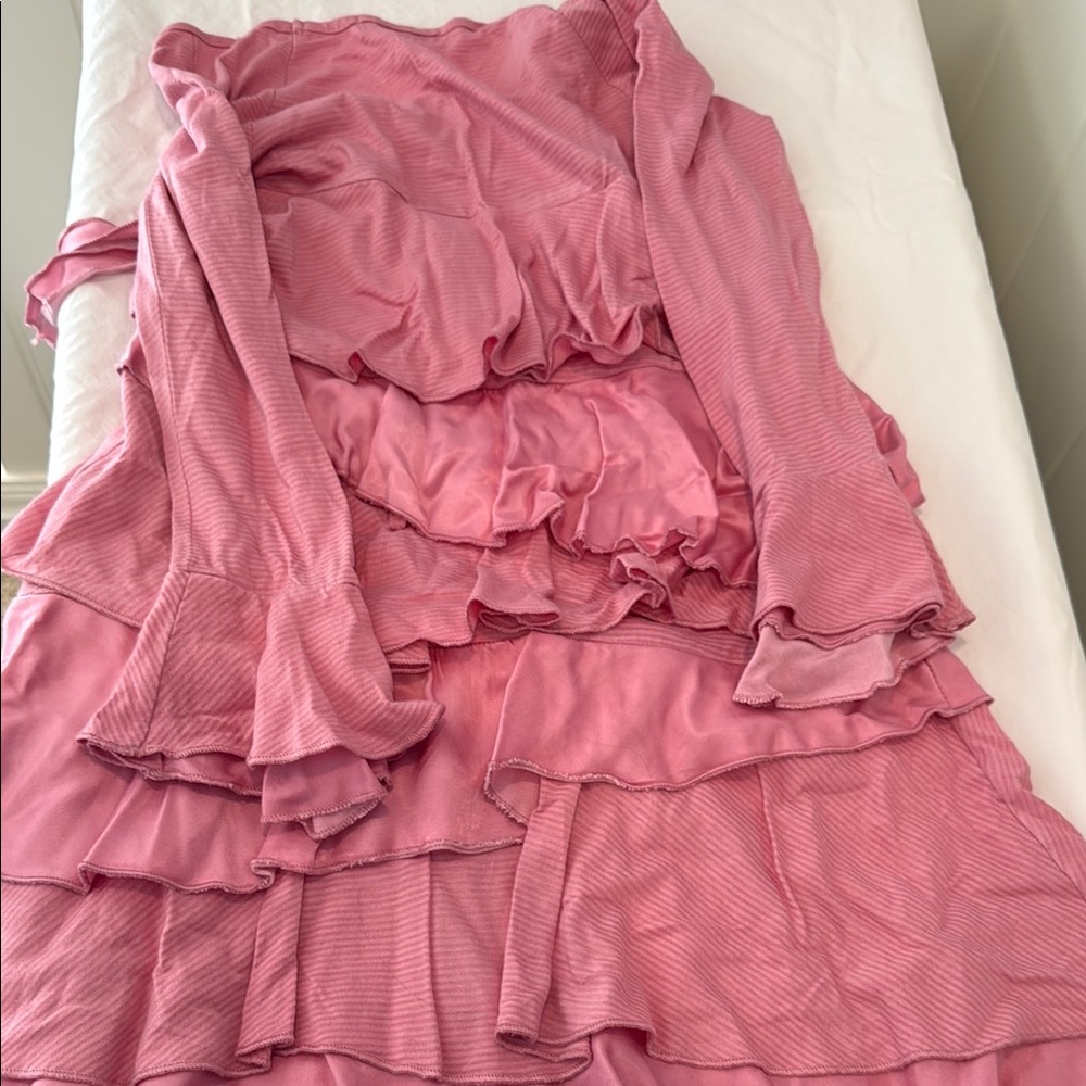 Pink Luna Luna Ruffled Long Sleeve Dress & Pants size 8 years - Picture 11 of 12